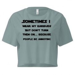 Ladies Festival Cali Crop Top Tee