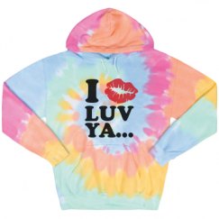 Unisex Tie-Dye Fleece Hoodie
