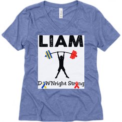 Ladies Relaxed Fit Super Soft Triblend V-Neck Tee