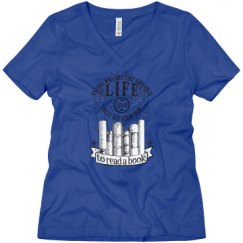 Ladies Relaxed Fit V-Neck Tee