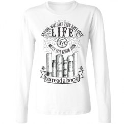 Ladies Relaxed Fit Basic Long Sleeve Tee