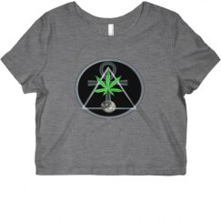 Ladies Slim Fit Crop Top Tee