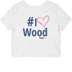 Ladies Slim Fit Crop Top Tee