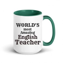 15oz Ceramic Mug with Color Inside