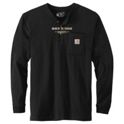Unisex Carhartt Long Sleeve Henley Tee 