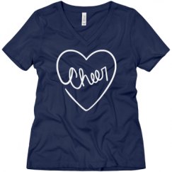 Ladies Relaxed Fit V-Neck Tee