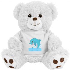Dolphin Medium Plush Teddy Bear 