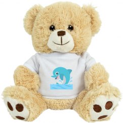 Dolphin Medium Plush Teddy Bear 