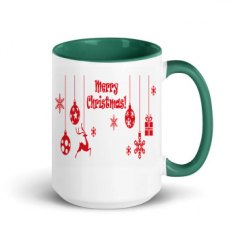 15oz Ceramic Mug with Color Inside
