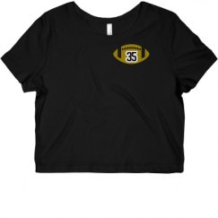 Ladies Slim Fit Crop Top Tee