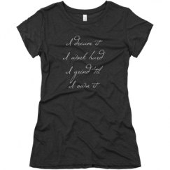 Ladies Slim Fit Super Soft Triblend Tee