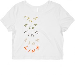 Ladies Slim Fit Crop Top Tee