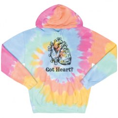 Unisex Tie-Dye Fleece Hoodie