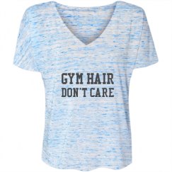 Ladies Flowy Slouchy V-Neck Tee