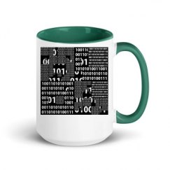 15oz Ceramic Mug with Color Inside