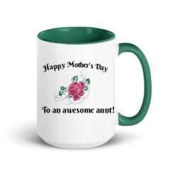 15oz Ceramic Mug with Color Inside