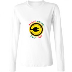 Ladies Relaxed Fit Basic Long Sleeve Tee