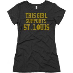 Ladies Slim Fit Super Soft Triblend Tee