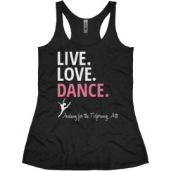 Ladies Slim Fit Super Soft Racerback Triblend Tank