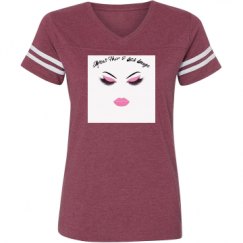 Ladies Relaxed Fit Vintage Sports Tee