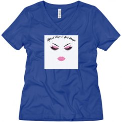 Ladies Relaxed Fit V-Neck Tee