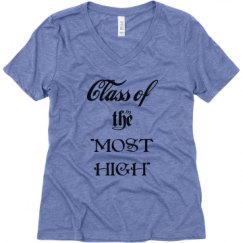Ladies Relaxed Fit Super Soft Triblend V-Neck Tee