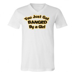 Unisex V-Neck Jersey Tee