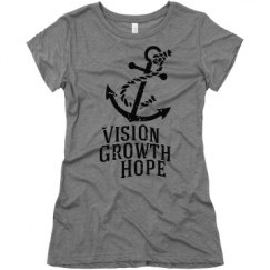 Ladies Slim Fit Super Soft Triblend Tee