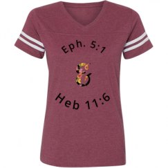 Ladies Relaxed Fit Vintage Sports Tee