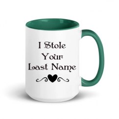 15oz Ceramic Mug with Color Inside