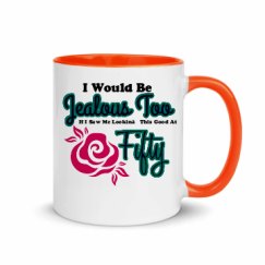 11oz Ceramic Mug with Color Inside