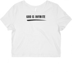 Ladies Slim Fit Crop Top Tee