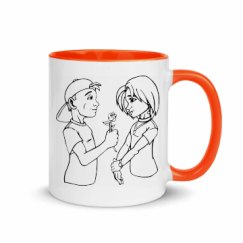 11oz Ceramic Mug with Color Inside