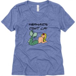 Ladies Relaxed Fit Super Soft Triblend V-Neck Tee