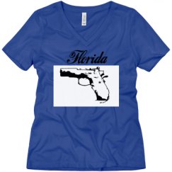 Ladies Relaxed Fit V-Neck Tee