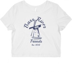 Ladies Slim Fit Crop Top Tee