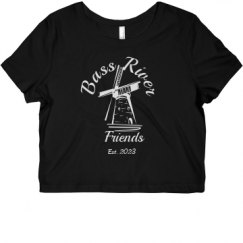 Ladies Slim Fit Crop Top Tee