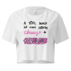 Ladies Festival Cali Crop Top Tee