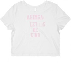 Ladies Slim Fit Crop Top Tee