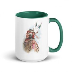 15oz Ceramic Mug with Color Inside