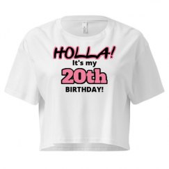 Ladies Festival Cali Crop Top Tee