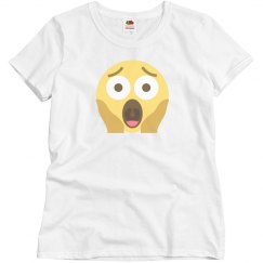 Face Screaming in Fear Emoji Tee