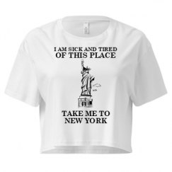 Ladies Festival Cali Crop Top Tee