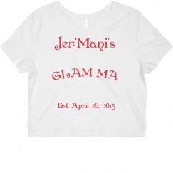 Ladies Slim Fit Crop Top Tee