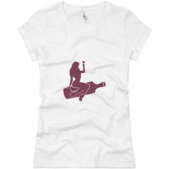 Ladies Slim Fit Basic Promo Jersey Tee