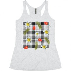 Ladies Slim Fit Super Soft Racerback Triblend Tank