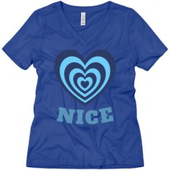 Ladies Relaxed Fit V-Neck Tee