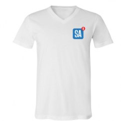 Unisex V-Neck Jersey Tee