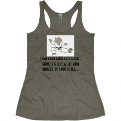 Ladies Slim Fit Super Soft Racerback Triblend Tank