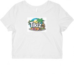 Ladies Slim Fit Crop Top Tee